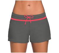 Damen Badeshorts Kurze Badehose Tankini Shorts UV Schutz Shorts Bikinihose Strand Wassersport Boardshorts Schnell Trocknendes Schwimmhose Schwimmshorts für Damen Bauchweg Schwimmshorts Strandshorts