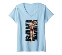 Damen Baki Hanma The Grappler Fighting Champion Anime-Manga T-Shirt mit V-Ausschnitt