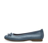 Jana Damen Ballerinas Elegant Vegan, Blau (Denim), 41 EU