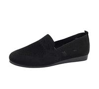 Damen Ballerinas Schuhe Slip On Knit Kleid Schuhe Pumps Sandaletten Runde Zehe Rutschfest Flach Stricken Sandalen Bequem Sommerschuhe Frauen Barfußschuhe Ballerinas Atmungsaktive Walking Slipper