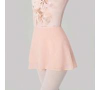 Damen Ballettrock Erwachsene kurzer Wickelrock aus Chiffon mit Schnürung, Balletttutu Schlittschuhrock Ballerina Tanzen Mini-Röcke Tanzkleidung Pink F