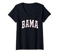 Damen Bama - Alabama schenkt AL State Graphic T-Shirt mit V-Ausschnitt