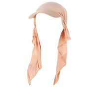 Damen Bandana mit Schirm Haarband Sommer Sonnenhut Kopftuch Visor Strand Cap Bandana Sonnenschutz Mütze Khaki Einheitsgröße