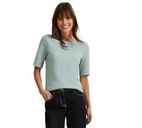 Damen Basic Rippstruktur T-Shirt