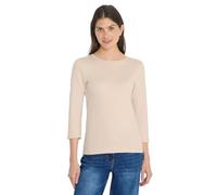 Cecil Damen Basic Shirt – Unifarbe Pearl Beige – Größe XXL
