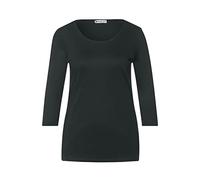 Street One Damen T-Shirt Style Pania 3/4-Arm Rundhals 50% Baumwolle/50% Modal Weiß Gr. 36