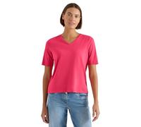 Damen Basic T-Shirt mit Kurzarm und V-Neck