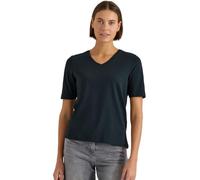 Damen Basic T-Shirt mit Kurzarm und V-Neck