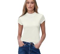 Damen Basic T-Shirt mit Turtle Neck
