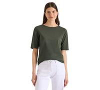 Damen Basic T-Shirt mit U-Boot-Ausschnitt