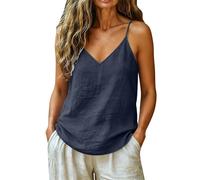 Damen Basic Tank Tops Fit Rollkragen Bluse Slim Ärmellos Unifarbene Damenbluse Eigenschaften Sommer Oversize Shirt Für Elegant Top Locker Armellose T-Shirt Ärmellose Weste Blaues Tanktop Marine XL
