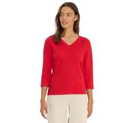 Cecil Damen Basic V-Neck Shirt in Rot, Gr: S