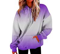 Damen Batik Hoodie Bedrucken Pullover Pulli Damen Oversize Kawaii Kapuzenpullover Farbverlauf Oberteil Sweatshirt Hoodie Damen Sweatjacke Batik Zip Up Hoodie Bedrucken Farbverlauf Y2K Kapuzenjacke