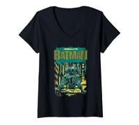 Damen Batman Absolute Gotham City Rooftops T-Shirt mit V-Ausschnitt