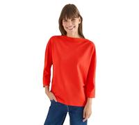 Cecil Damen Batwing Shirt mit Tape in Orange, Gr: XS