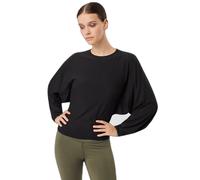 Damen Batwing Sweatshirt Mandala Pulse Noir XL