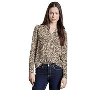 Street One – Bedrucktes Shirt – Beige/Grün – Größe 40