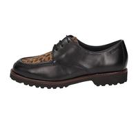 Damen bequem Schnürer schwarz/caramel - Gr. - 38 EU | 5 UK