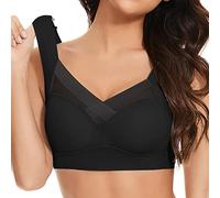 Damen BH Haltungskorrektur BH Nahtloser Spitzen BH ohne Bügel Damen Push Up BH Gepolsterter Weicher Atmungsaktiver Sport BH Alltags BH Für Senioren Sexy Dessous Bralette Keine Ränder
