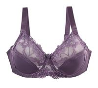 Damen-BHS Damenunterwäsche 36/80 38/85 40/90 42/95 44/100 46/105 Cup BH Sexy Spitzen-BH für Damen Dessous Übergröße Schlankstütz Kollektion Leichttop Shaper BH Set (Purple, 95D)