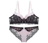 Damen-BHS Modische Frauen sexy Spitze BH Brasssieres Steel Ring BH Set Frauen Spitze BH Unterwäsche-Set Slip M