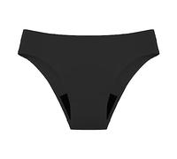 Damen Bikini Hose Schwarz Klassisch Triangel Badeanzug Badehose Mäßige Abdeckung Bikinihosen Brazilian Bikinihose, High Waist Basic Slip Badeshorts Bademode zum Schwimmen