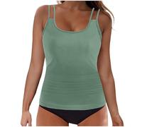 Damen Bikini Set Sexy String Bikinis Badeanzüg Zweiteiliger Triangel Mit Ring Badebekleidun Verstellbare Bademode Unterteil Seitlicher Schnürung Bikini Mit Rock Damen S5xl