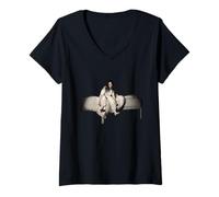 Damen Billie Eilish Offizielle Sweet Dreams T-Shirt mit V-Ausschnitt