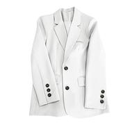 Damen Blazer Elegant Langarm Einfarbig Longblazer Mit Tasche Revers Blazermantel Geschäft Büro Anzugjacke Strickjacke Sakko Jacke Freizeit Businessjacke Übergangsjacke Cardigan für Arbeit Trenchcoat