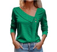 Damen Blitzangebote Tshirt Bluse Elegant Tshirt Weiss Damen Tunika 3/4 Arm Weihnachts T Shirt Tops Baumwolle Damenmode