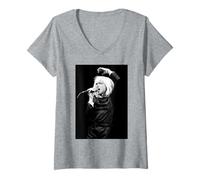 Damen Blondie Debbie Harry Live von Simon Fowler T-Shirt mit V-Ausschnitt