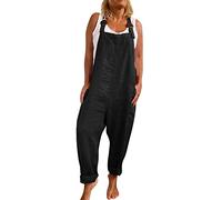 Damen Blumendruck Schulterfreier Strampler Lässiger trägerloser Hosenoverall mit weitem Bein Jumpsuit Damen Elegant Größe 48