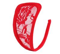 Damen Blumenspitze C String Unterwäsche Unsichtbare Dessous Solid Hollow Thong Blumenspitze G String Tanga Höschen
