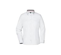Damen Bluse "JN618" - James & Nicholson White/Black-White XL