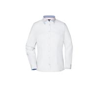 Damen Bluse "JN618" - James & Nicholson White/Royal-White XL