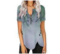 Damen Bluse schwarz Frauen Weihnachten Langarm Sweatshirt Loose Fit Santa Claus Gedruckt Rundhals Top Cartoon Pullover für Frauen Hoodie XL