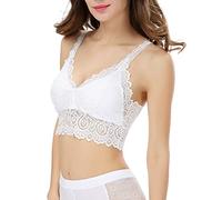 Damen-Bluse, sexy Damen-T-Shirt aus Spitze mit kleinem Gurtband, Top mit Kinnband, für Damen, Casual, Weiß One size