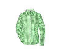 Damen-Bluse Trachtenlook "JN637" - James & Nicholson Green/White XS