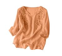 Damen Bluse Weiß Blusenshirt Elegant Batik Kurzarmbluse Rüschen Fitness Hemdblusen Samt Bandeau Grosse Cut Koralle Weinrotes Bedruckte Zitrone Transparentes Skelett Unterziehtops Schmetterlingsärmel
