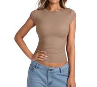 Damen Blusenshirt Langarm Hemdchen Crop Flanellbluse Longblusen Damenshirts Braune Am Karo Einfarbige Kleid Folklore Exklusive Tube Rüschenkragen Crash Adagio Animalprint Überkreuztes 75b