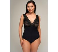 Damen-Body Ava 022 Shimmer black - Viskose, Spitze, Druckknopfverschluss - Größe L 40