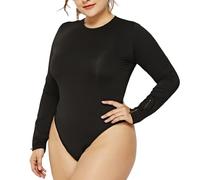 Damen Bodysuit Große Größen Elegant Langram Tops Bodies Oberteil Overall Stringbody Shapewear Figurformender Body Shaper Bauchweg Formende Bodys Abnehmen Shaping Unterziehbody Langarmbody Xl-6Xl