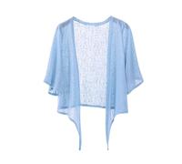 Damen Bolero Elegant Bolerojacke Kurzarm Strickjacke Chiffon Sommer Leichte Jäckchen Elegant Langarm Schulterjacke Bolerojacke Kurz Lässige Urlaub Strand Cardigan Dünne Große Größe Sommerjacke
