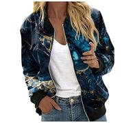 Damen Bomberjacke Ladies Light Bomber Jacket leichte Fliegerjacke Blouson Pilotenjacke Kurzjacke Damenjacke Herbst Frühling Jacke