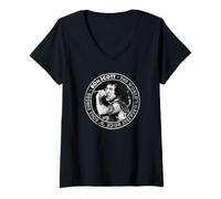 Damen Bon Scott Der weltgrößte Rock'n'Roll-Sängerkreis T-Shirt mit V-Ausschnitt