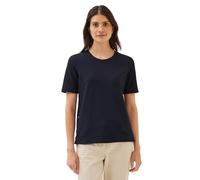 Cecil Damen Bouclé Slub Shirt in Blau, Gr: S