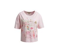 Damen Boxy T-Shirt mit Print Rose Powder, L
