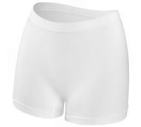 Damen-Boyshorts-Unterwäsche, nahtlos, vollständige Abdeckung, weiche Stretch-Boxershorts für Frauen Baumwolle Schlüpfer Damen Luxus Unterwäsche Frauen (White, L)