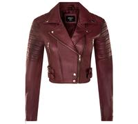 Damen Brando Kurze Lederjacke-Longtown EU 46 / UK 18