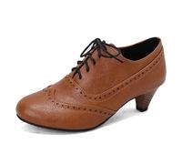 Damen Breite Füße Schuhe - Elegant Absatzschuhe Kleiner mit Absatz Hochzeitsschuhe Trachtenschuhe Damen Pumps Dirndl Schuhe Trachten Absatzschuhe